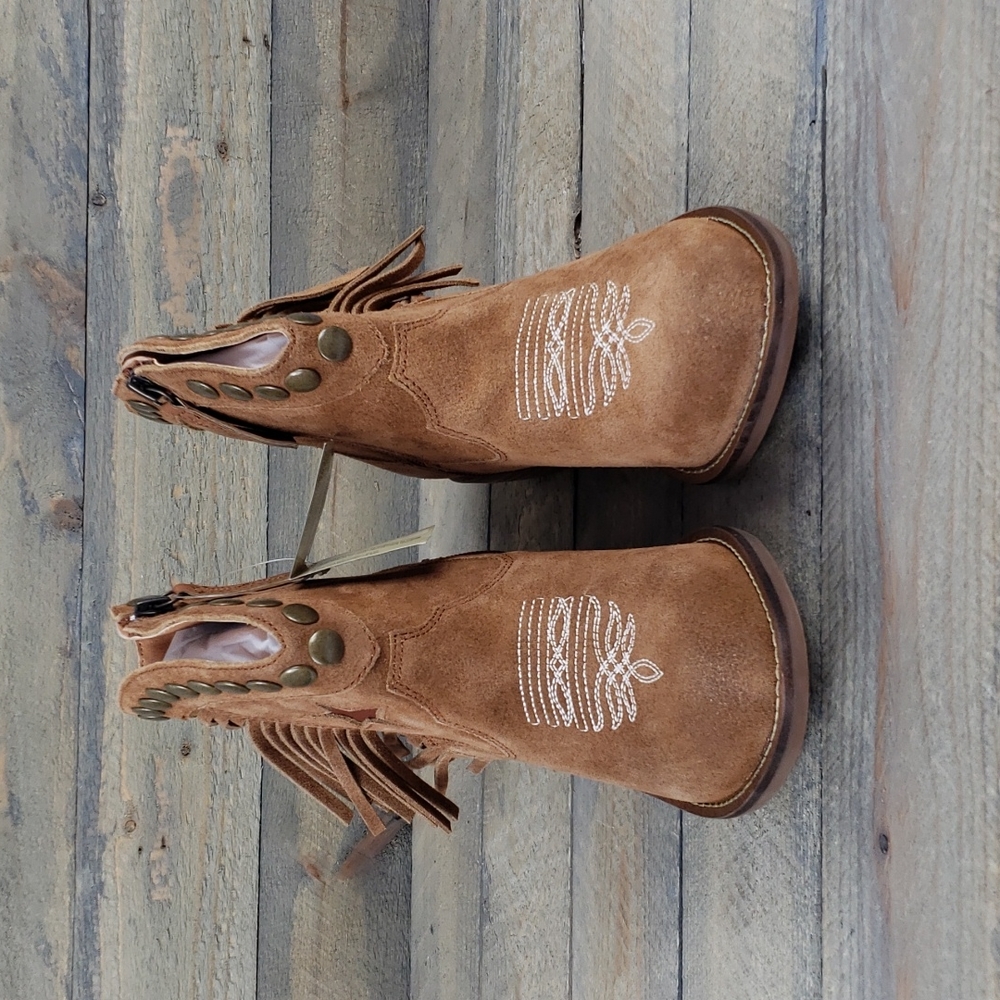 Dingo Women's Lonestar Western Leather Whiskey Bootie - Picture 5 of 10
